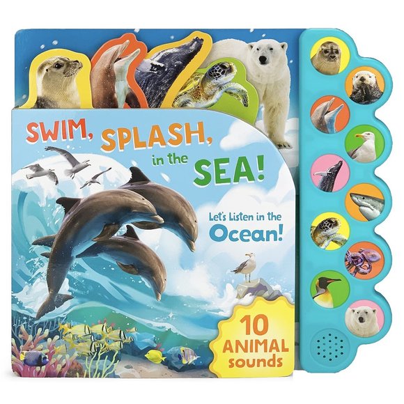Swim, Splash, in the Sea! Let's Listen in the Ocean! Hardcover by Parragon - Picture 1 of 2